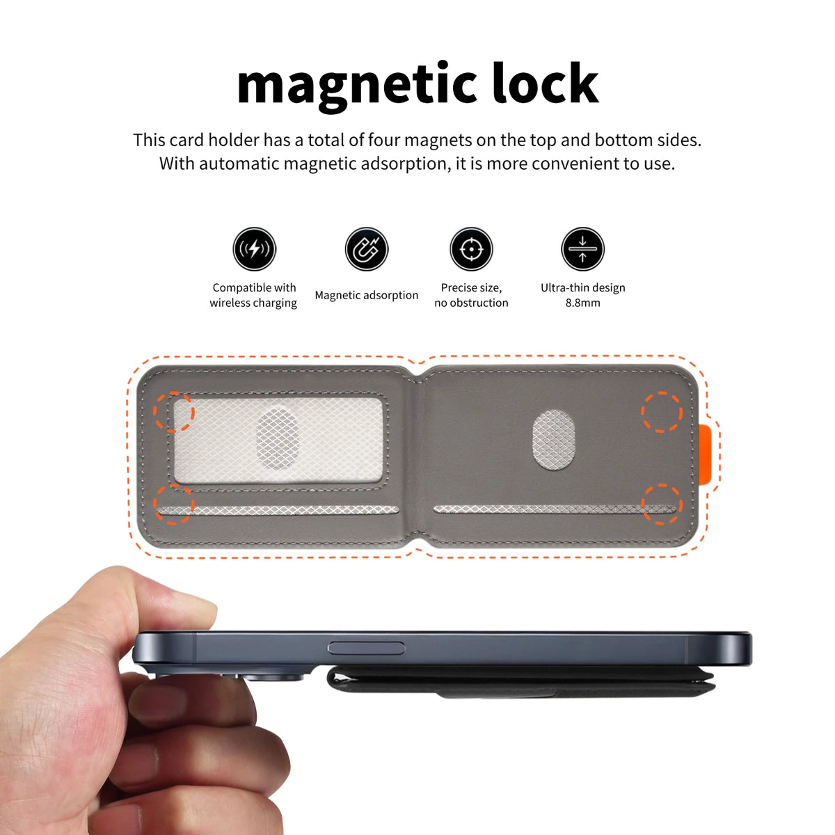 ESEBLE™ 2-in-1 Detachable Magnetic Leather iPhone Wallet Case