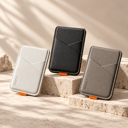 ESEBLE™ Magnetic Card Wallet – PU Leather & RFID Protection